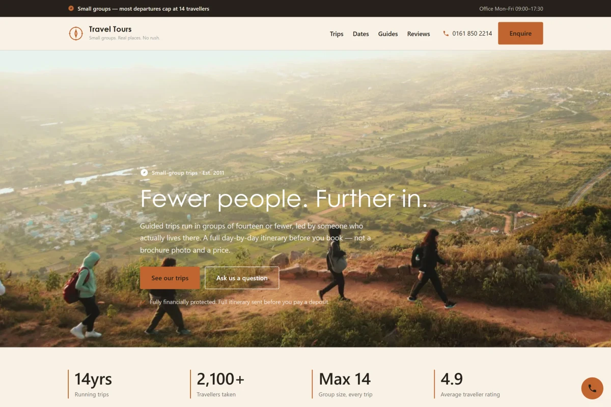 Travel Tours website theme