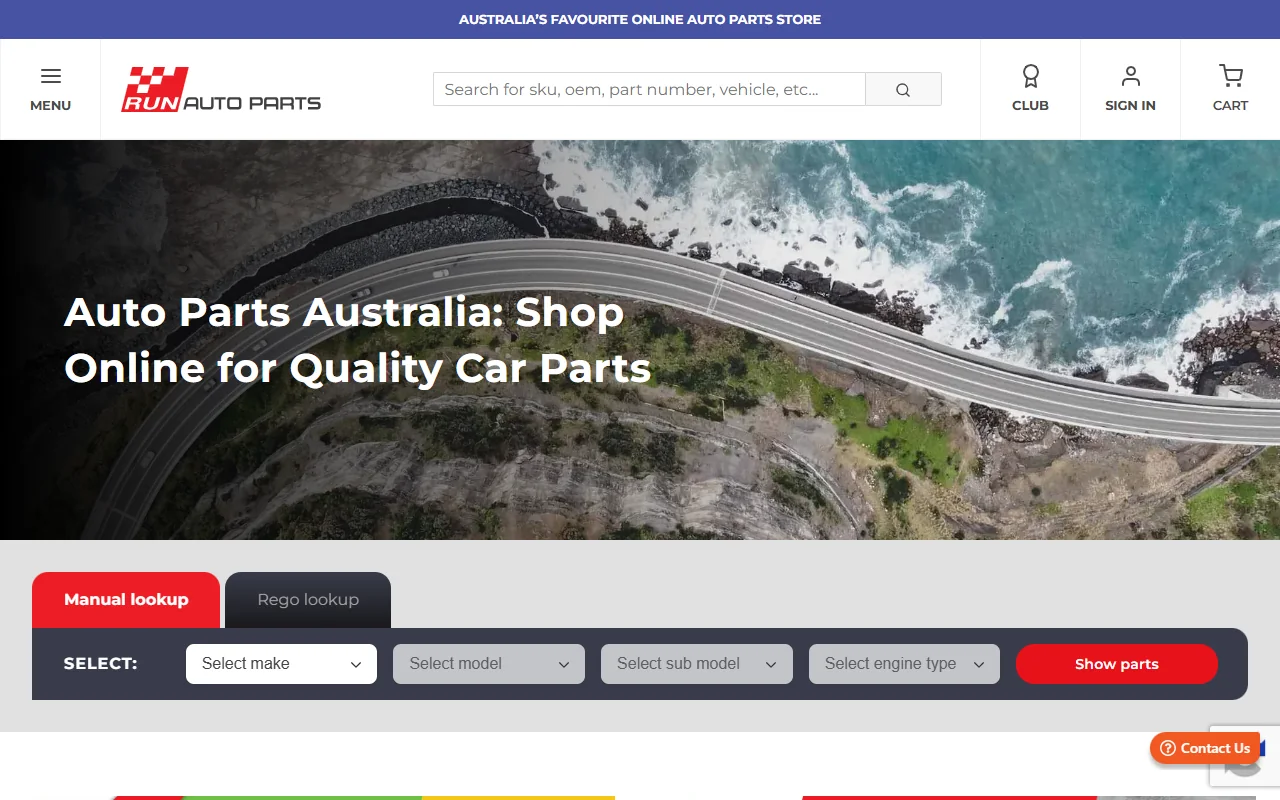 Run Auto Parts on laptop