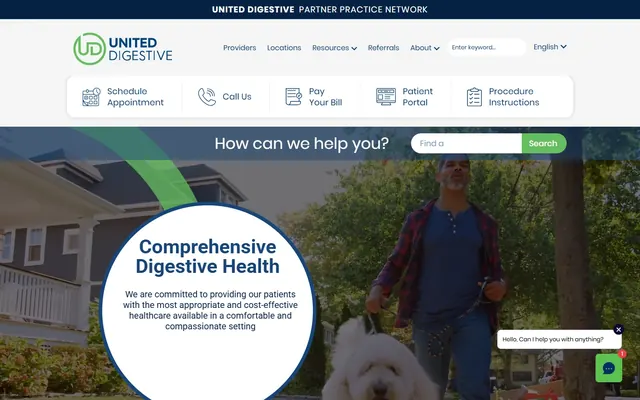 United Digestive website