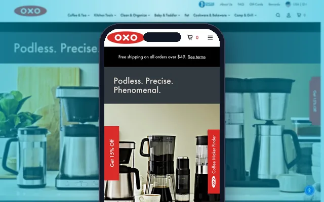 OXO on a phone