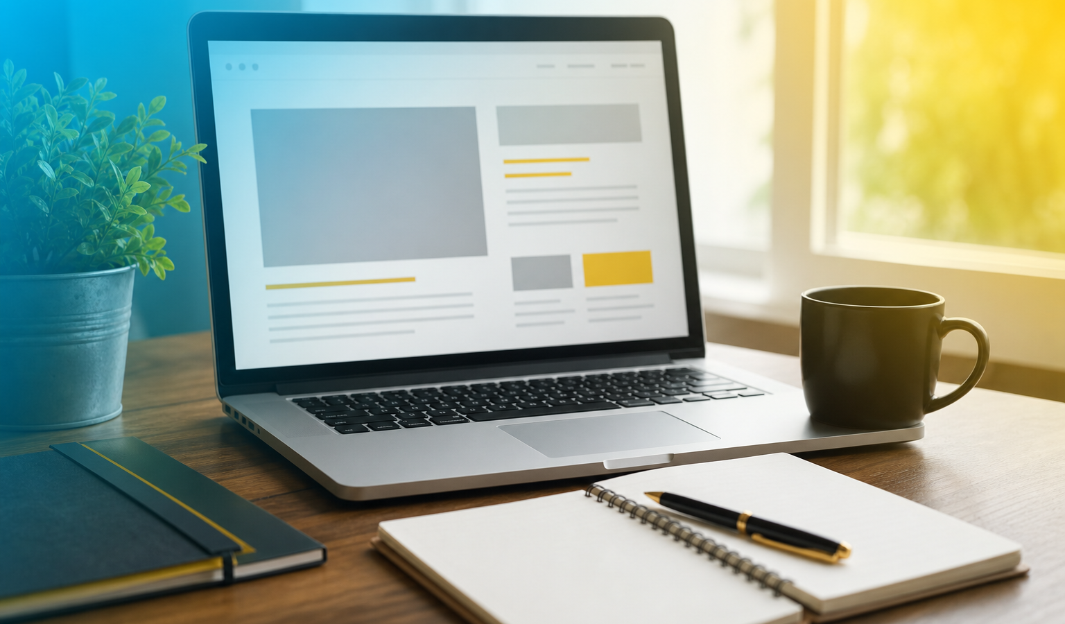 How to write website content that converts — writing desk and website draft