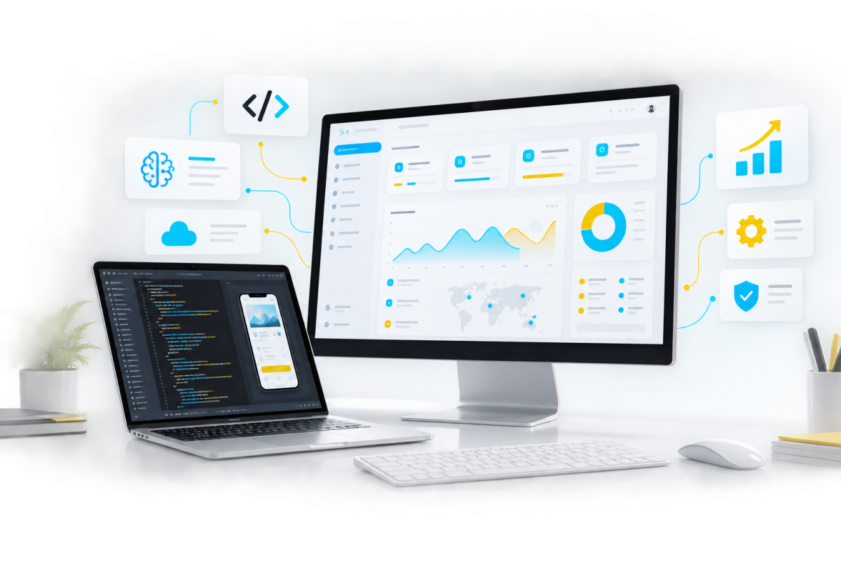 LeaderSol software platforms on laptop and mobile
